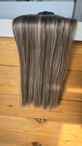 160 grams, 20" Clip ins - Iced Bronde